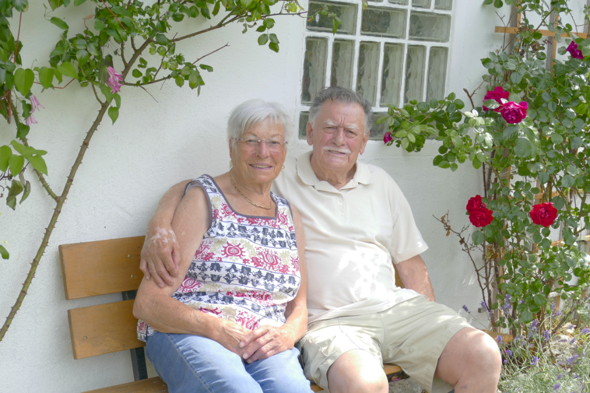 Erich Zepf mit seiner Frau Maria